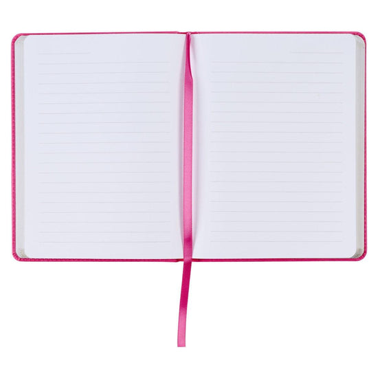 She is Brave Pink Faux Leather Handy-size Journal - Pura Vida Books