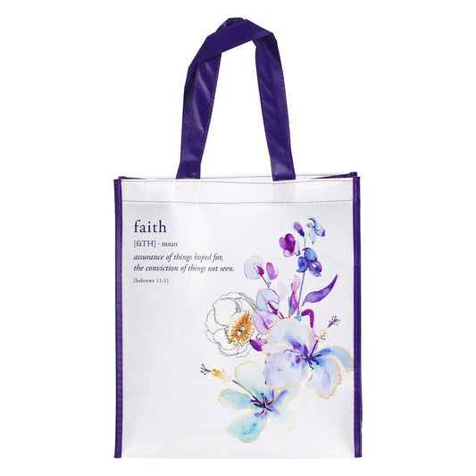 Shopping Bag - Faith -Hebrews 11:1 - Pura Vida Books