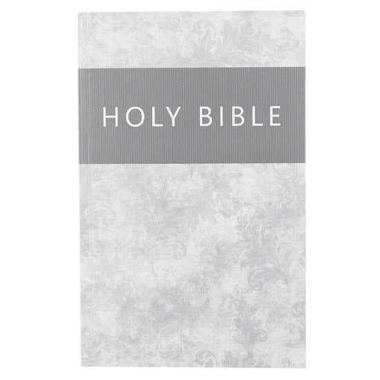 Silver Damask Softcover King James Version Outreach Bible - Pura Vida Books