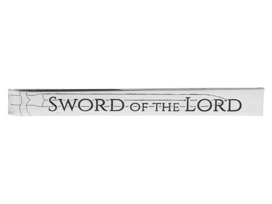 Silver Etched Tie Bar - Sword of the Lord - Pura Vida Books