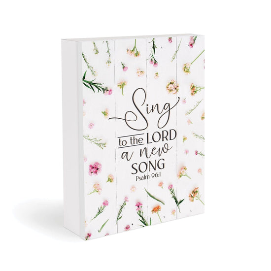 Sing To The Lord A New Song Tabletop Pallet Décor - Pura Vida Books