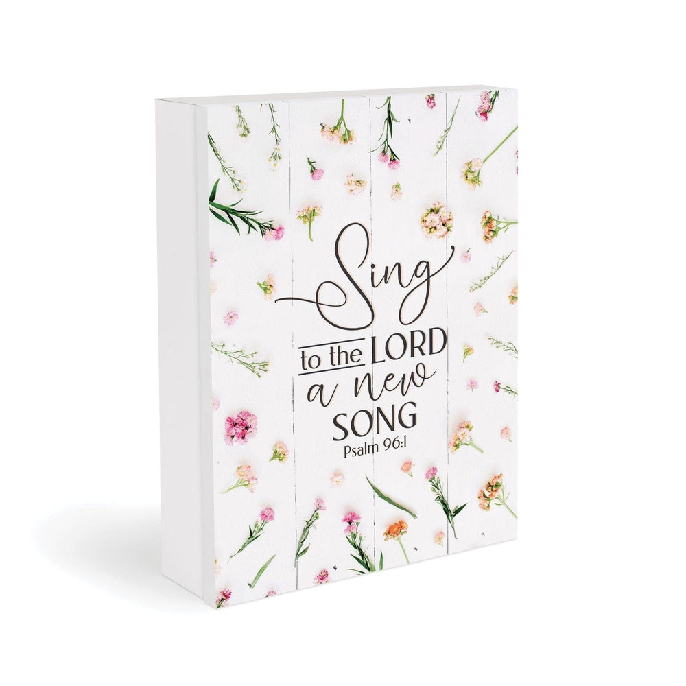 Sing To The Lord A New Song Tabletop Pallet Décor - Pura Vida Books
