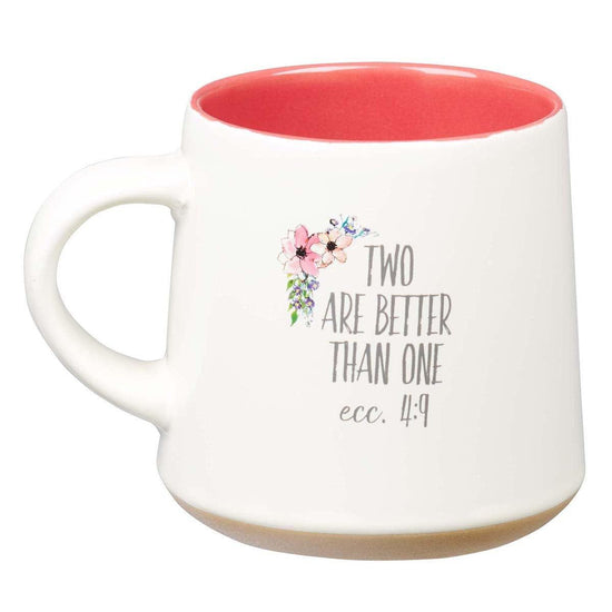 Sister Ceramic Coffee Mug with Clay Dipped Base - Ecclesiastes 4:9 - Pura Vida Books