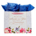 Smile & Be Gracious to You Floral Large Landscape Gift Bag and Card Set - Numbers 6:25 - Pura Vida Books