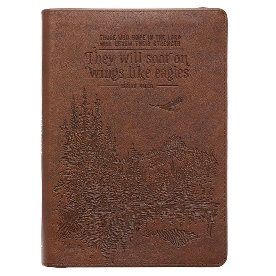 Soar Brown Faux Leather Classic Journal - Pura Vida Books