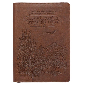 Soar Brown Faux Leather Classic Journal - Pura Vida Books