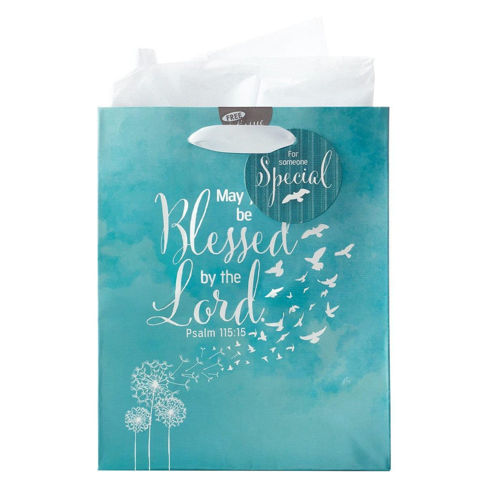 Soar Collection, May You Be Blessed - Psalm 115:15 Medium Gift Bag - Pura Vida Books