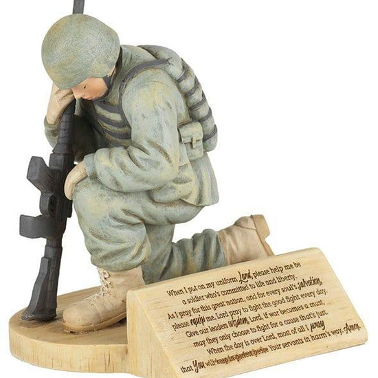 Soldier's Prayer Figure - Pura Vida Books