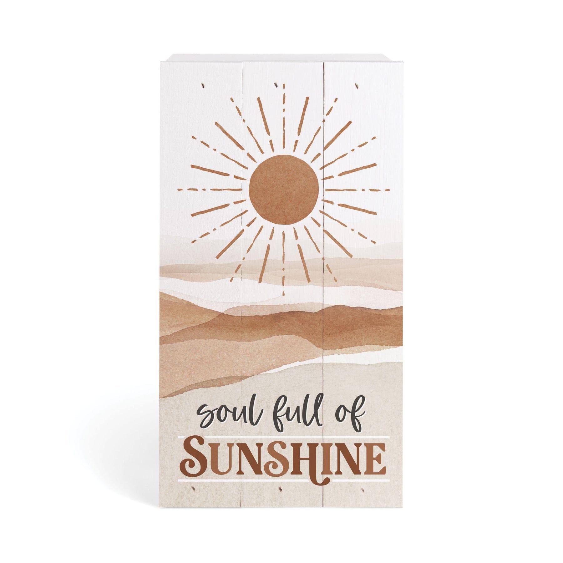 Soul Full Of Sunshine Tabletop Pallet Décor - Pura Vida Books