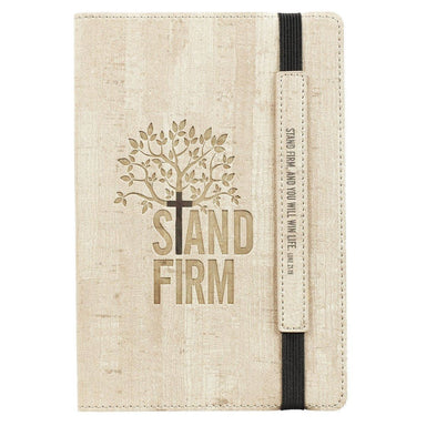 Stand Firm Flexcover Dotted Journal with Elastic Closure – Luke 21:19 - Pura Vida Books