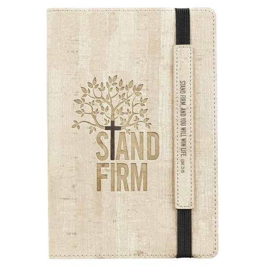 Stand Firm Flexcover Dotted Journal with Elastic Closure – Luke 21:19 - Pura Vida Books