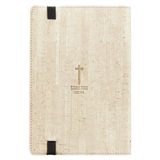 Stand Firm Flexcover Dotted Journal with Elastic Closure – Luke 21:19 - Pura Vida Books