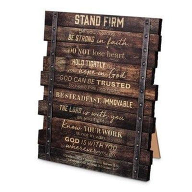 Stand Firm Plaque - Pura Vida Books