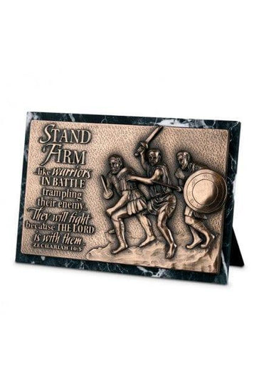 STAND FIRM RECTANGLE PLAQUE SCULPTURE - Pura Vida Books