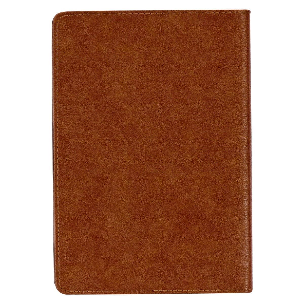 Stand Firm Two-tone Brown Faux Leather Classic Journal - 1 Corinthians 16:13 - Pura Vida Books