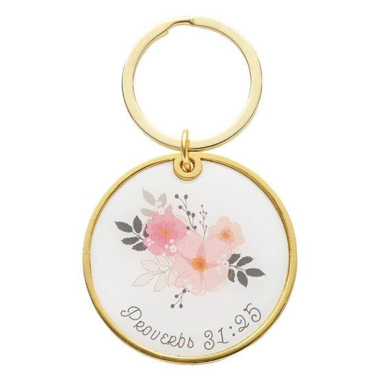 Strength & Dignity Keyring – Proverbs 31:25 - Pura Vida Books