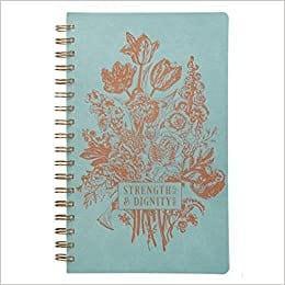 Strength and Dignity Large LuxLeather Wirebound Journal - Proverbs 31:25 - Pura Vida Books