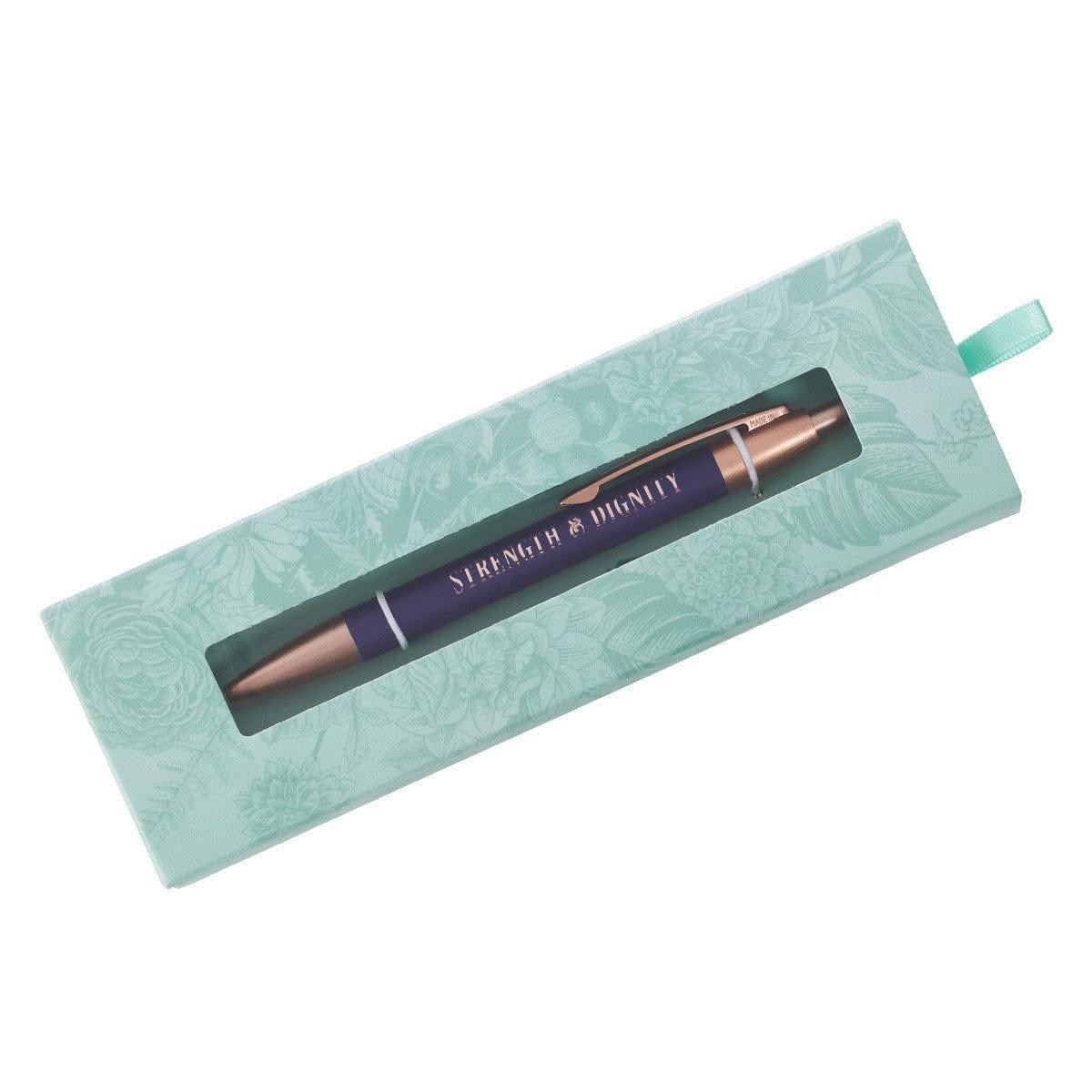 Strength and Dignity - Proverbs 31:25 Pen Gift Set - Pura Vida Books