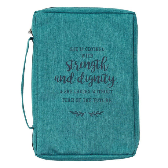 Strength And Dignity Teal Value Bible Cover - Pura Vida Books