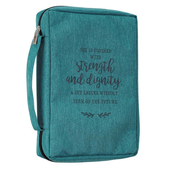 Strength And Dignity Teal Value Bible Cover - Pura Vida Books