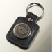 Strong and Courageous Black Faux Leather Key Ring in Tin - Joshua 1:9 - Pura Vida Books