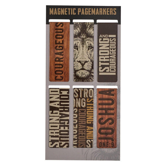 Strong and Courageous Magnetic Bookmark Set - Pura Vida Books