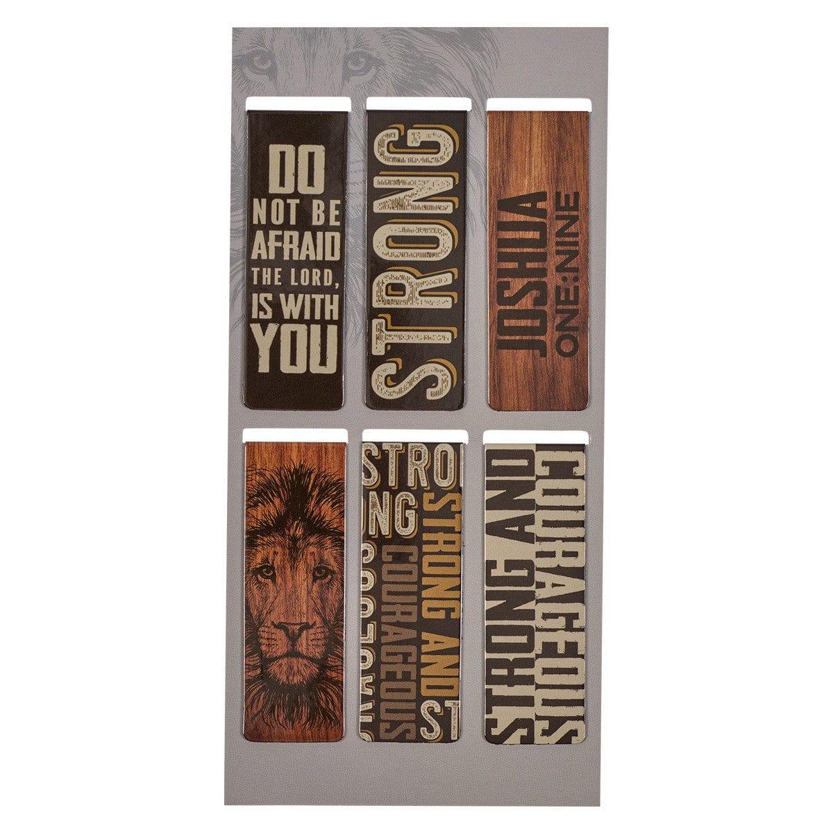 Strong and Courageous Magnetic Bookmark Set - Pura Vida Books