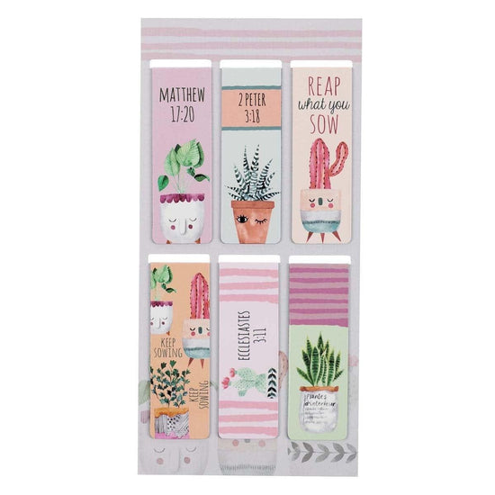 Succulent Garden Magnetic Bookmark Set - Pura Vida Books