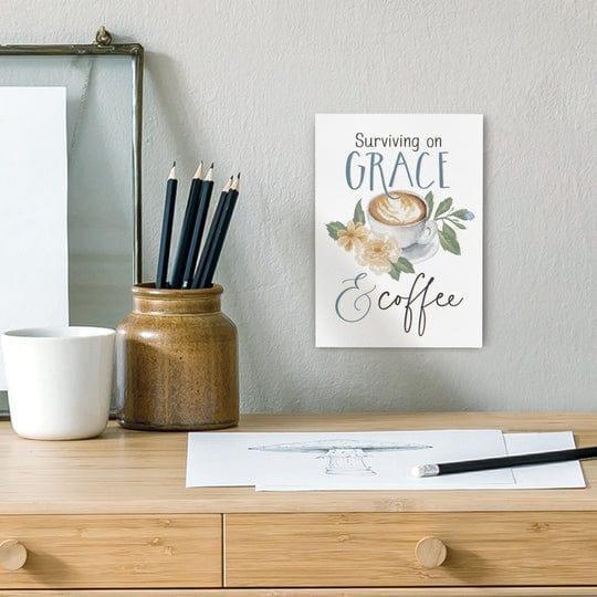 Surviving On Grace & Coffee Cuadro Canvas - Pura Vida Books