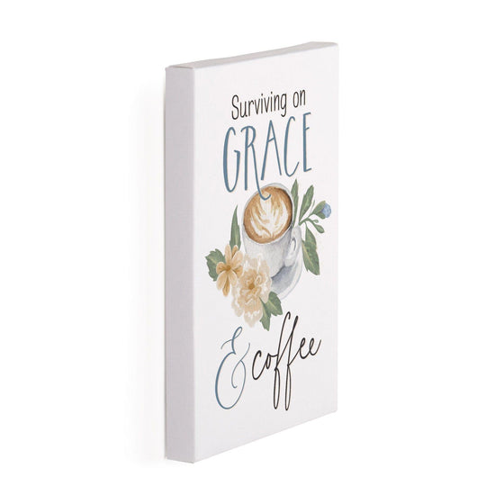 Surviving On Grace & Coffee Cuadro Canvas - Pura Vida Books