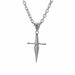 Sword Cross Stainless Steel 18" Necklace - Pura Vida Books