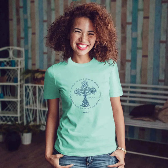 T-Shirt Cross John 15:5 - Pura Vida Books