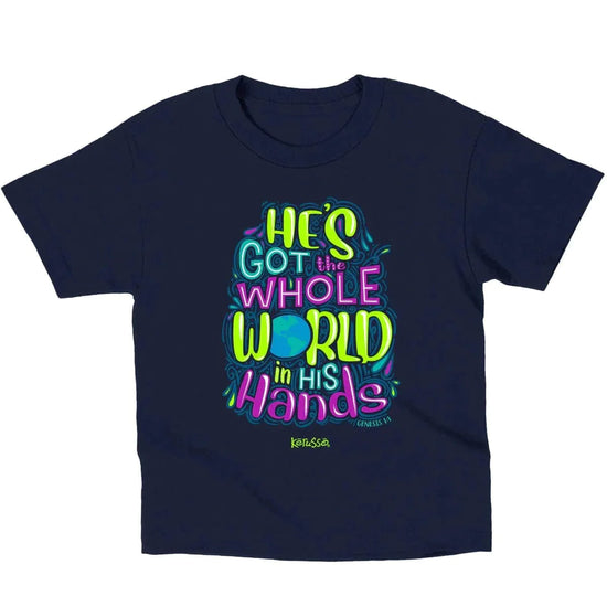 T-Shirt He's Got The Whole World In His Hands - Pura Vida Books