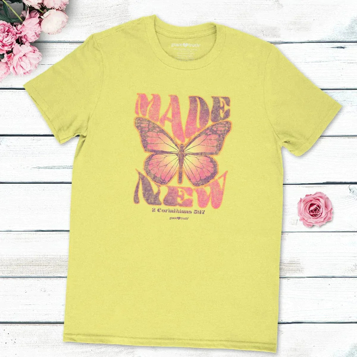 T-Shirt Made New Butterfly - Pura Vida Books