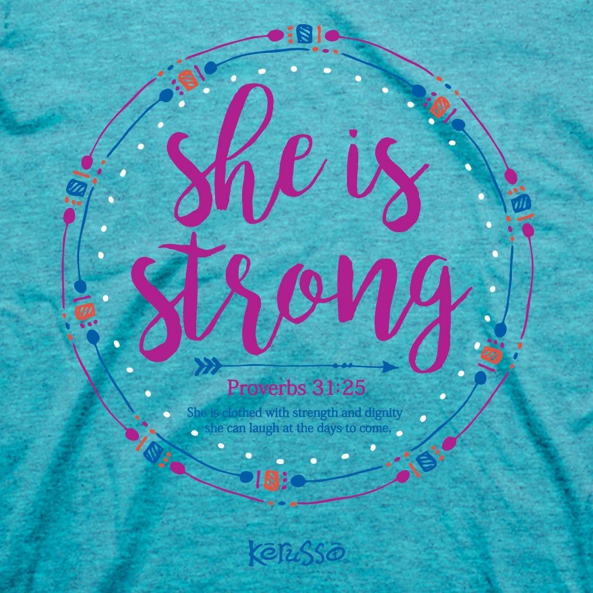 T-Shirt She Is Strong - Pura Vida Books