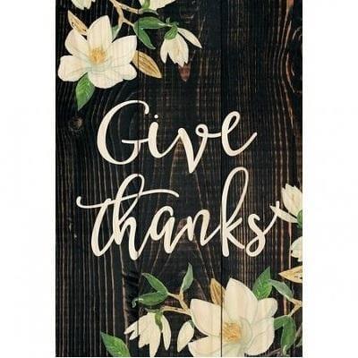 table top give thanks - Pura Vida Books