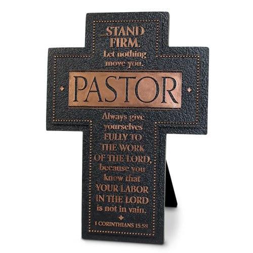 Tabletop Cross Stand firm pastor - Pura Vida Books