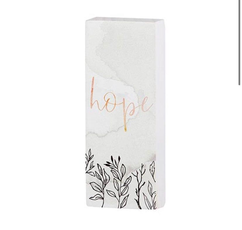 Tabletop décor - Vertical Block - Inspirational - Hope - Pura Vida Books