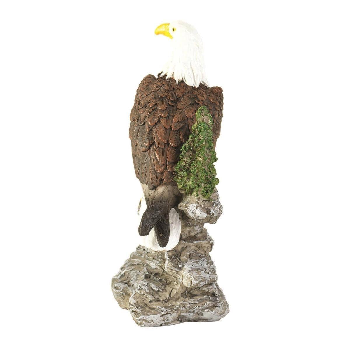 Tabletop Figurine Eagle On Stone - Pura Vida Books