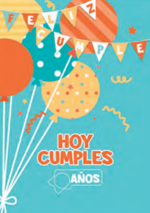 Tarjeta Hoy cumples años