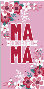 Tarjeta Mamá con amor en este día