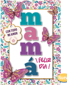 Tarjeta mamá feliz día