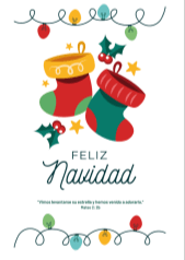 Tarjeta Navidad - Pura Vida Books