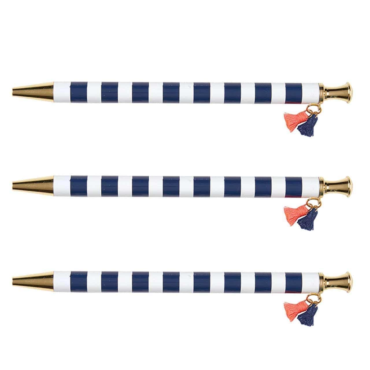 Tassel Pens - Navy Cabana - Pura Vida Books