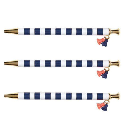 Tassel Pens - Navy Cabana - Pura Vida Books