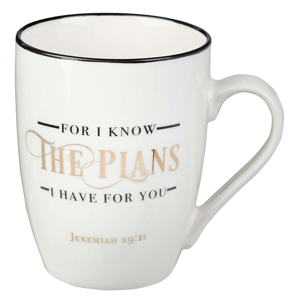 Taza de café - I Know The Plans – Jeremiah 29:11 - Pura Vida Books