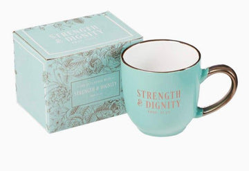 Taza - Strength & Dignity Prov 31:25 - Pura Vida Books