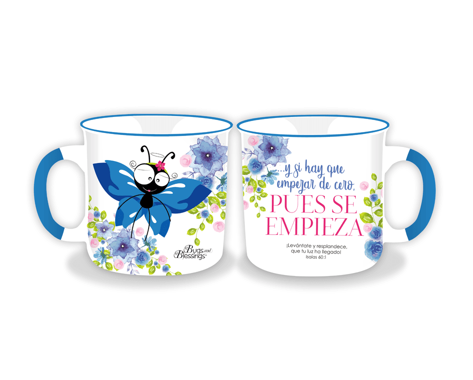 Tazas Bugs and Blessings - Isaías 60:1 - Pura Vida Books