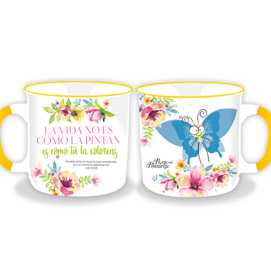 Tazas Bugs and Blessings - Job 22:28 - Pura Vida Books