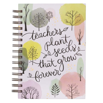 Teachers Plant Seeds Large Wirebound Journal - Pura Vida Books